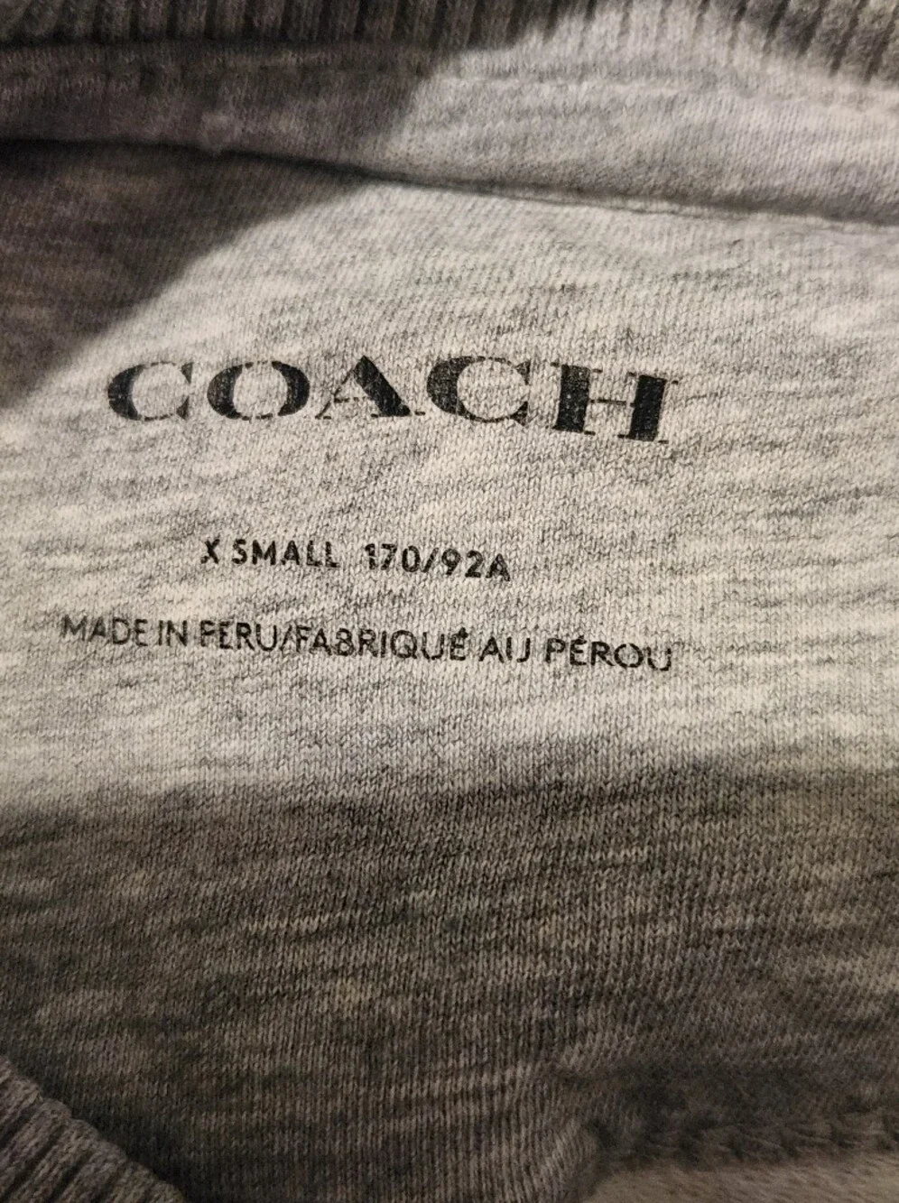 Coach Gray Crewneck Sweater - Casual Pullover